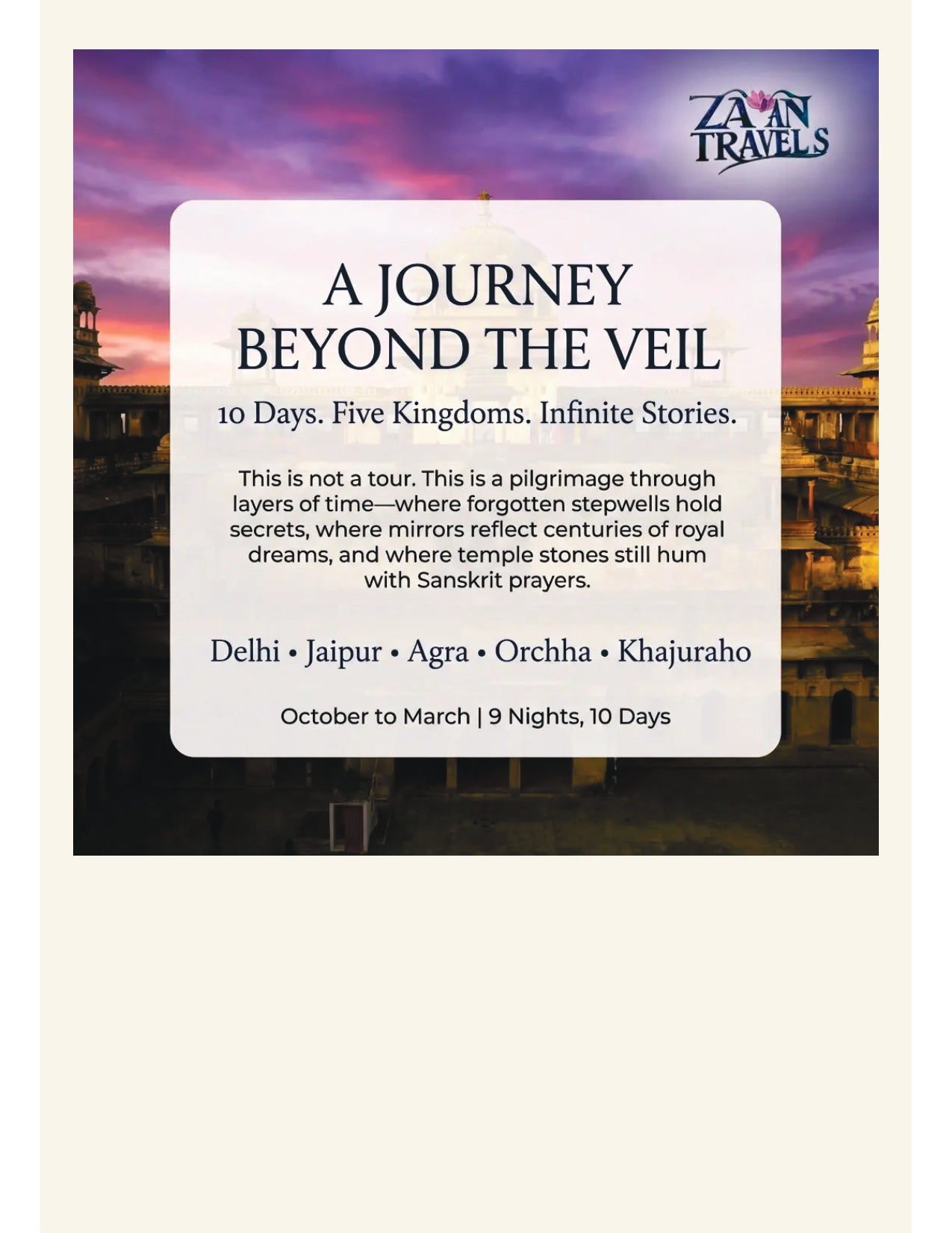 Temples & Thrones — The Sacred Heritage Trail of North India